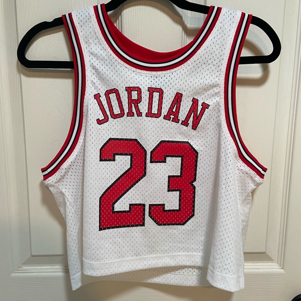 Jordan 23 White and Red Jersey